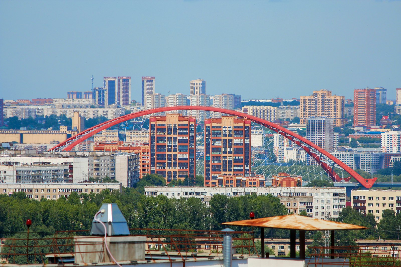 Бугринский мост через Обь, Новосибирск